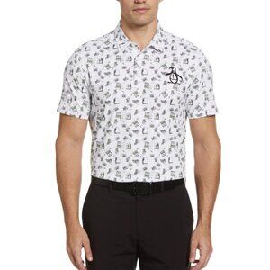 Original Penguin Retro Arcade Print Golf Polo Shirt ( 5X )